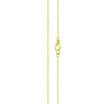 Cadena de Acero, Tono Dorado, Largo 45 cm + Ext5cm, Ancho: 1.70 mm