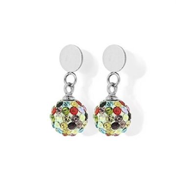 Aretes Drop Zircones Multicolor