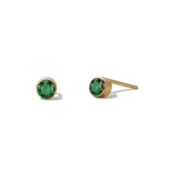 Aretes de Acero Tono Dorado